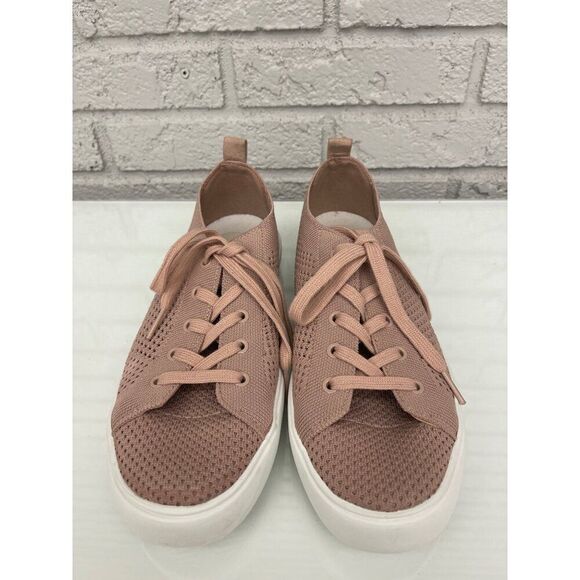 Marc Fisher Sashya Women Blush Lace-Up Knit Sneakers Size 8 - Picture 1 of 9